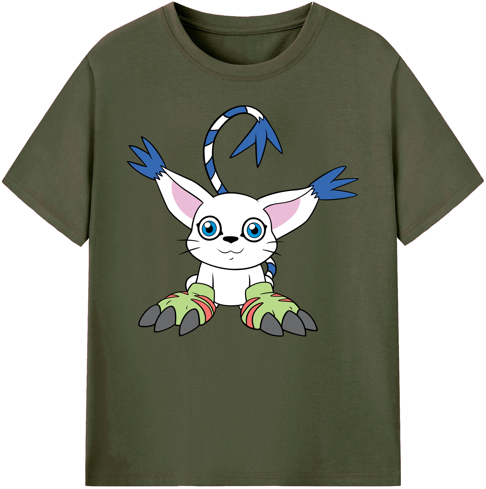 （画像用） Digimon デジタルモンスター/デジモン 綿100％ メンズ半袖Tシャツ｜肌触りやわらか＆通気性